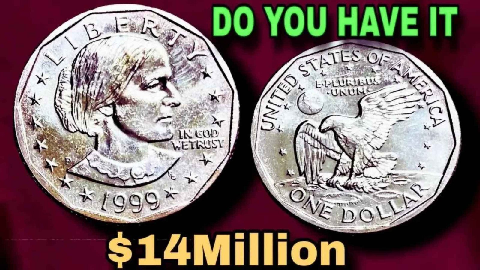 1999 P Susan B. Anthony Dollar Coin Found in Thrift Store Sold for $14 Million